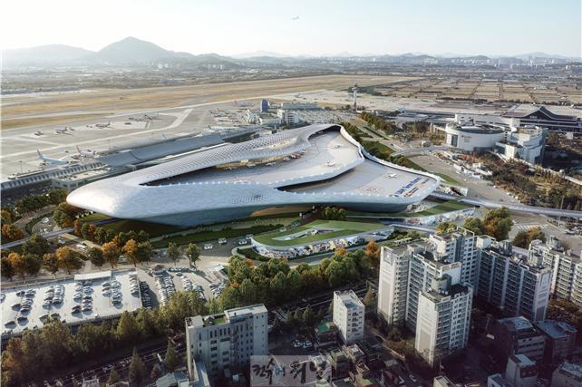 1-6. 김포공항 UAM 이착륙장 등 복합환승시설 조감도(사진=서울특별시).jpg