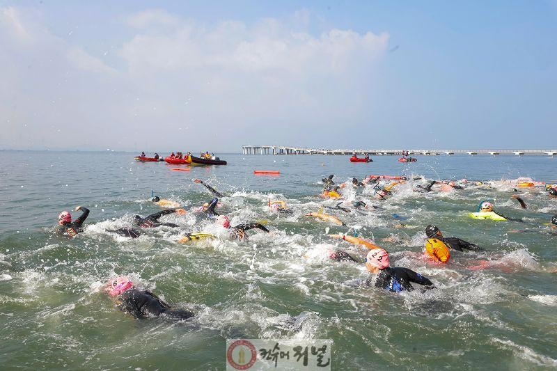 사진2_지난해 9월 거북섬에서 열린 제 13회 전국생활체육 장거리 핀수영대회.jpg