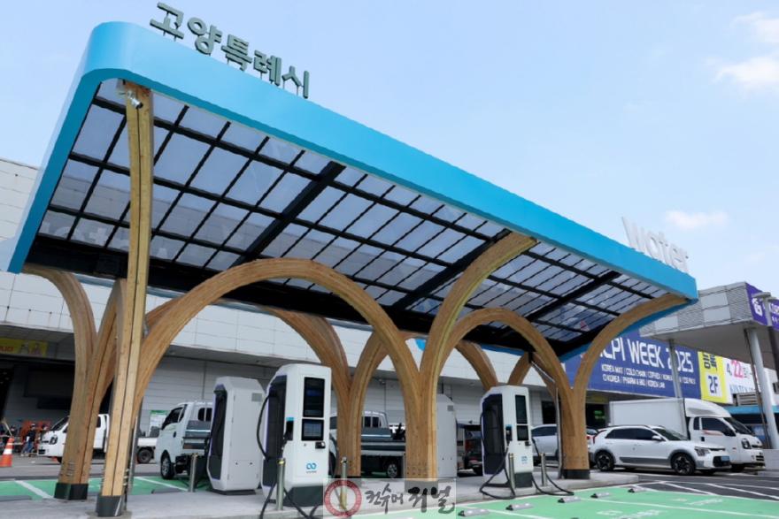 1-6. 킨텍스 내 국내 최대 규모 전기차 급속 충전소.JPG