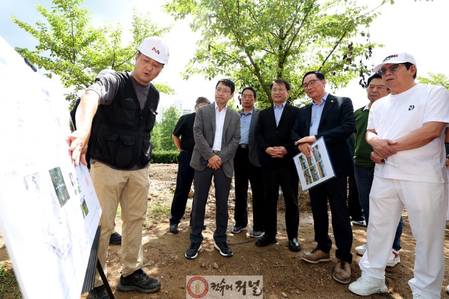 (사진)인천시의회 한민수 의원, 남동 파크골프장 건설 현장 점검.jpg