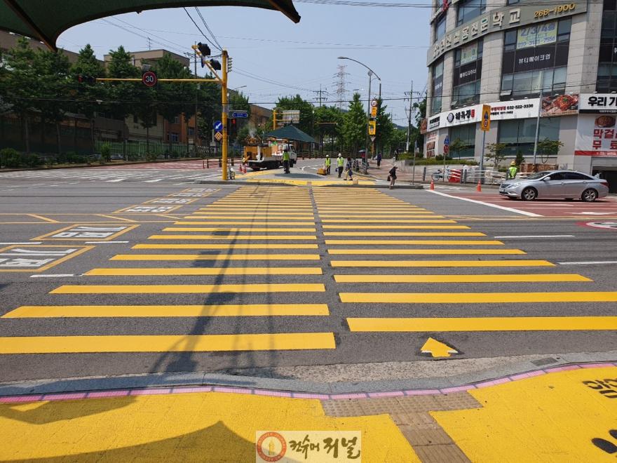 1. 부평구, 노란색 횡단보도로 어린이들의 안전 확보 나서.jpg