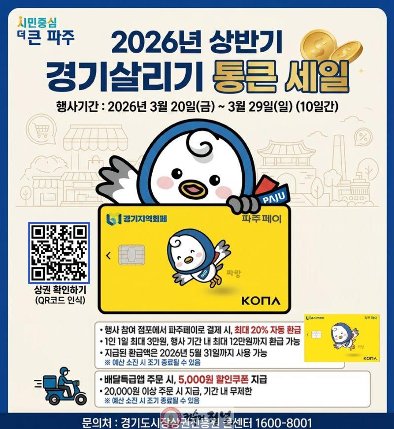 1. 파주시, ‘경기살리기 통큰 세일’ 참여… 지역 상권 소비 촉진 기대.jpg