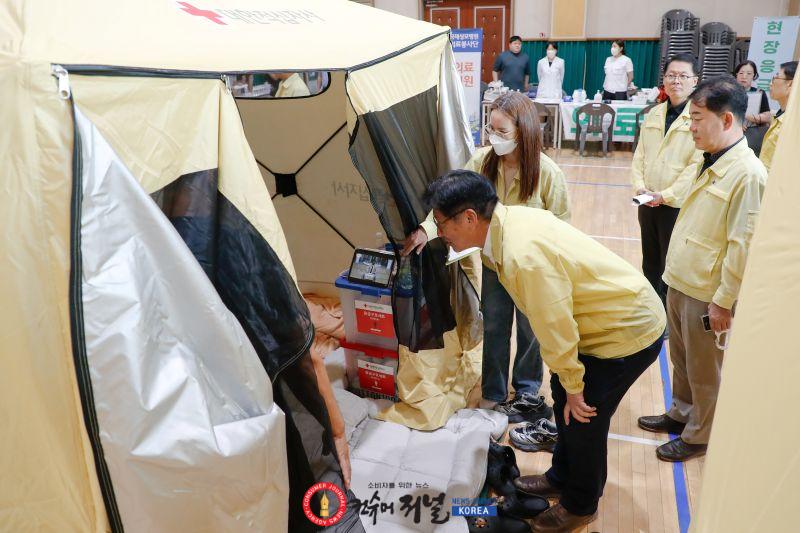 2. 도성훈 인천광역시교육감, 쿠팡 물류센터 화재 대피 임시주거시설 운영 상황 점검.jpg