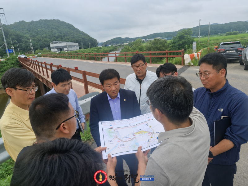 2026.8.6.김순현 도의원, 오금교 가설교량 현장점검, 교통안전시설 개선.png