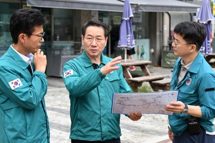 유정복 인천시장, 서구 집중호우 피해 현장 찾아 신속 복구와 재발 방지 약속