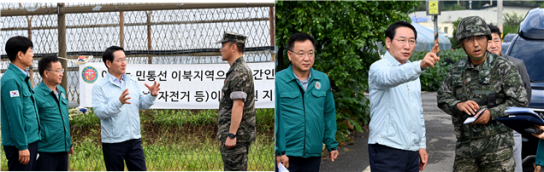 유정복 인천시장, 북한 소음방송 피해지역 찾아 주민 불편 살펴