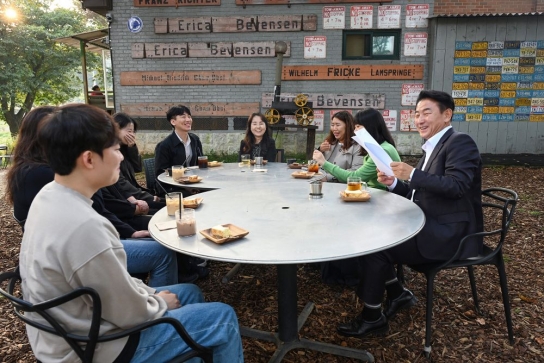 김동근 의정부시장, 카페무지개로 직원들에게 감사와 격려의 말 전해