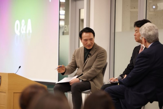 임태희 경기도교육감, 하버드대 강연 이후 90여 분 동안 학생과 질의응답 시간 가져