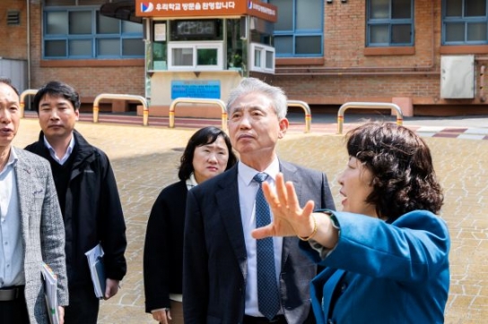 계양구, 관내 중학교 3곳 방문